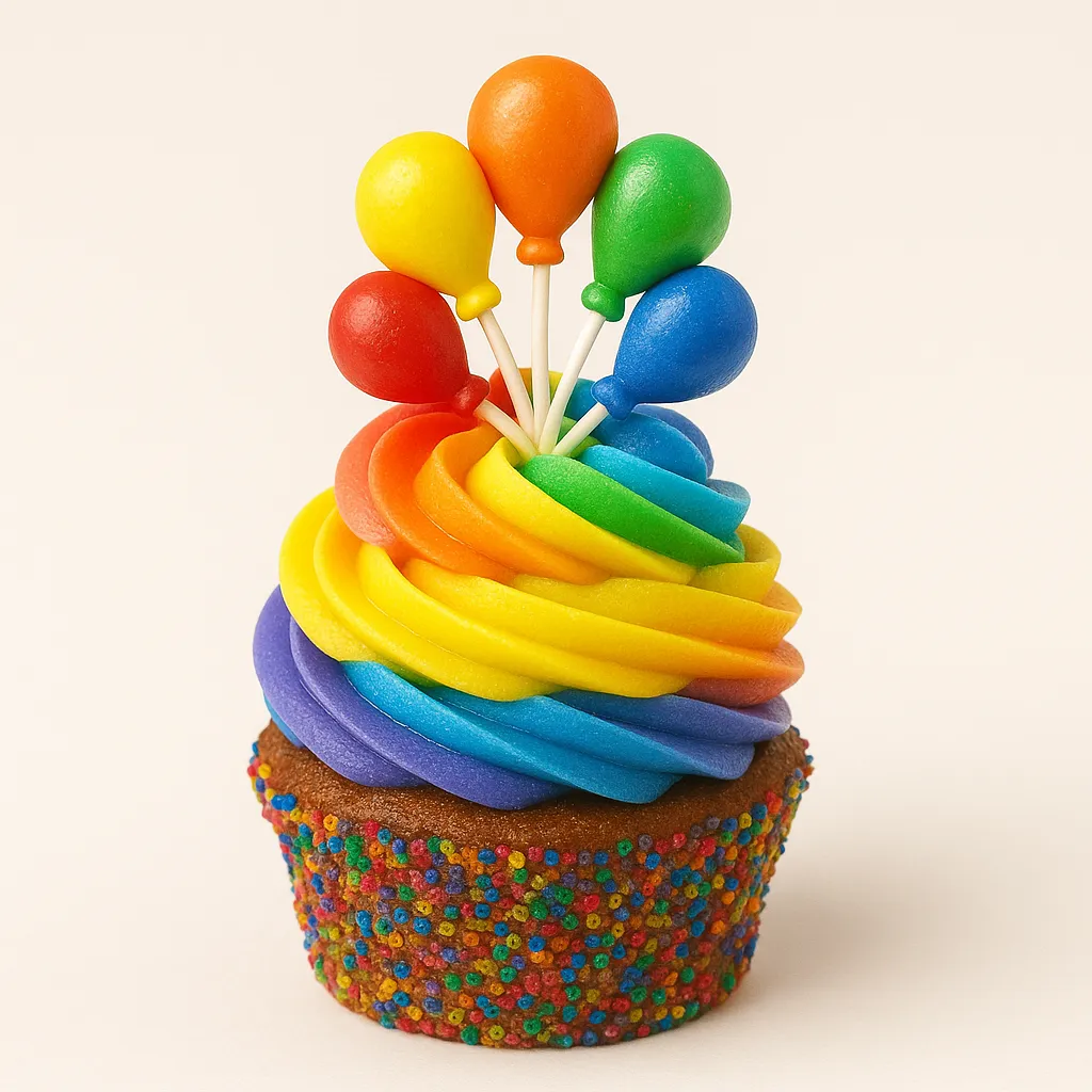 131072 - Ultimate Rainbow Delight Cupcake
